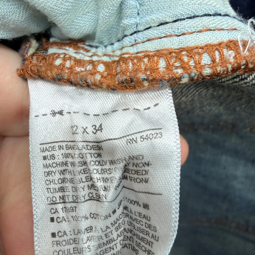 Banana Republic Slim Fit Straight Leg Dark Wash‎ Denim Jeans Men's 32 x 34